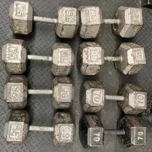 Dumbbell Set (No Storage Rack) Includes:  2-#65, 2-#70, 2-#75, 2-#80