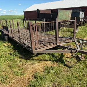 Shop Built Trailer, 80”x19.5’, Tandem Axle, 14.5” Tires, *no title