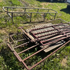 (4) Steel Gates, up to 12’; 10’ Steel Calf Bunk Frame, Buying All for One Money