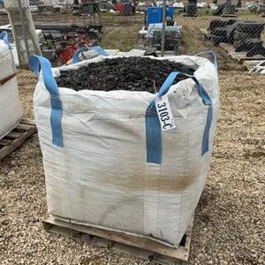 1 - CU YD TOTE OF ASPEN WOOD CHIP BLACK MULCH