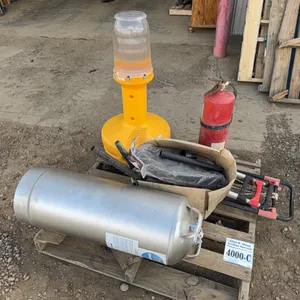 BRADLEY PORTABLE EYEWASH TANK, WOBBLELIGHT 3.6 AMP, 20LB FIRE EXTINGUISHER, 2 - MAGNA CARTS, ASSORTED VACUUM ATTACHMENTS - DISPERSAL FOR JACE CRAFT IN