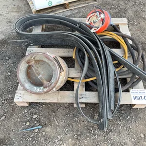 30LB REFRIGERANT TANK THATS TURNED INTO AN AIR TANK, ANTIQUE CREAM CONTAINER, HOSE w/ CHICAGO FITTING  - DISPERSAL FOR JACE CRAFT INC.