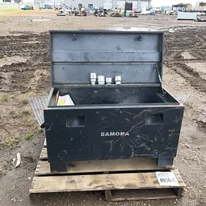 SAMONA 36" (W) X 17" (L) X 24" (H) TOOLBOX w/ CONTENTS, 53 3/4" (W) X 24" (L) GRATE, DISPERSAL FOR JACE CRAFT INC