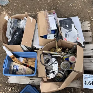 2 - DEPO AUTO LAMPS, FILTERED MASK w/ FILTERS, HEADLAMP, EAR PROTECTION, WORLDWIDE ADAPTER PLUG, TIRE CHAINS, ASSORTED HITCHES, ALUMINUM TAPE, LINCOLN