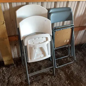 4 Fold Up Chairs  (W)