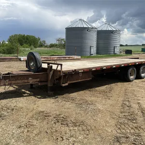 2013 MAXEY t/a Dually 25 Ft. Flatdeck Equipment Trailer, (20' + 5' Beavertail)