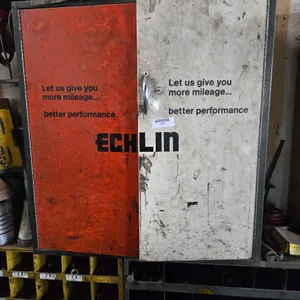 VINTAGE ECHLEN SHOP CABINET WITH CONTENTS