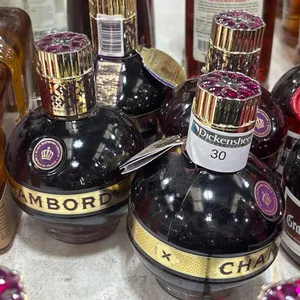 (4) CHAMBORD BLACK RASPBERRY LIQUEUR 375 ML