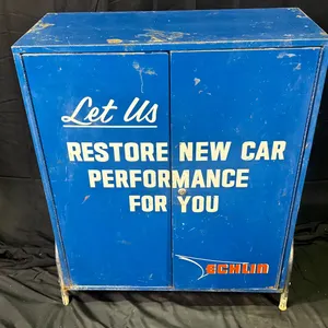 LARGE VINTAGE ECHLIN AUTOMOTIVE PARTS STORAGE CABINET 2FT7 X 3FT3 X 1FT2 DEEP