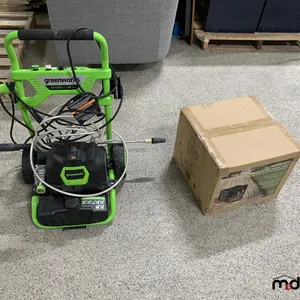 Portable Propane Cooker and Greenworks 2,100PSI Electric Pressure Washer
 UNRESERVED