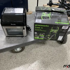 Greenworks 2,100PSI Electric Pressure Washer and Air Fryer
 UNRESERVED