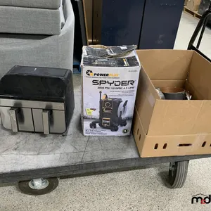 Spyder Electric Pressure Washer, Air Fryer, Pots and Pans
 UNRESERVED