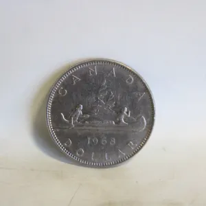 1968 CANADA CANOE DOLLAR COIN