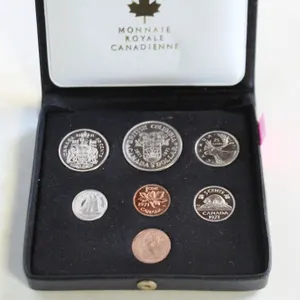 1971 DOUBLE PENNY 7 COIN UNCIRC. SET