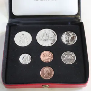 1972 DOUBLE PENNY 7 COIN UNCIRC. SET