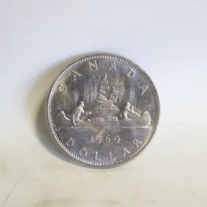 1969 CANADA CANOE DOLLAR COIN
