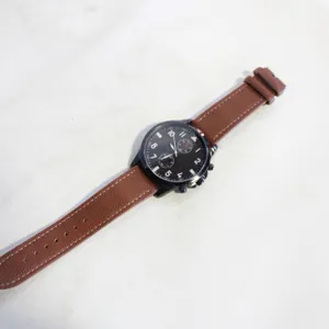 TCK MENS WATCH WITH LEATHER BRACELET