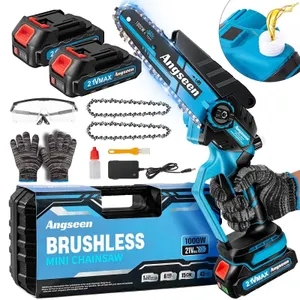 Angseen Brushless Mini Chainsaw 21V 15cm