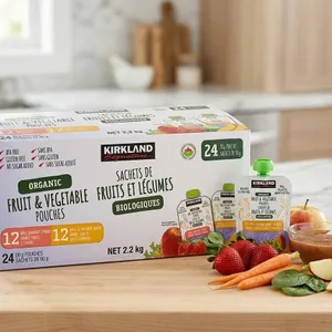 Kirkland Organic Fruit & Vegetable Pouches, 24 Pouches