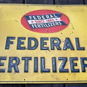 Federal Fertilizer Metal Sign