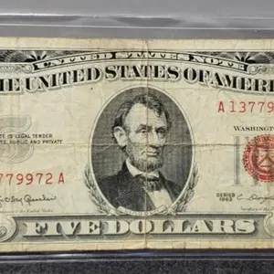 1963 $5 Red Seal Note