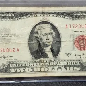 1936A $2 Red Seal Note