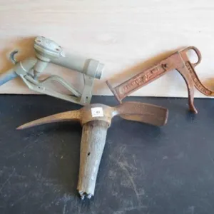 Broken pick axe, Gas pump nozzle