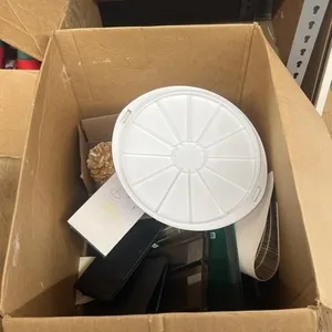 Box of Office Supplies - Plastic Storage