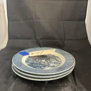 3 Pcs - Royal China Jeannette "Blue Willow-Like"