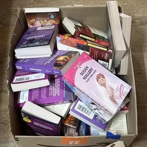 Box of Assorted Paperback Romance Novels