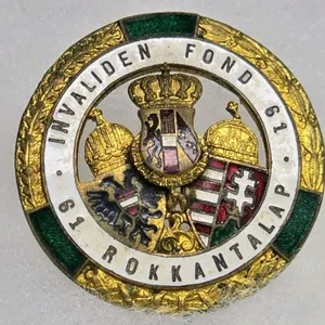 Austro-Hungarian Infantry Regiment No. 61 Cap Badg