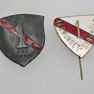 2x Austro-Hungarian wound badge WWII