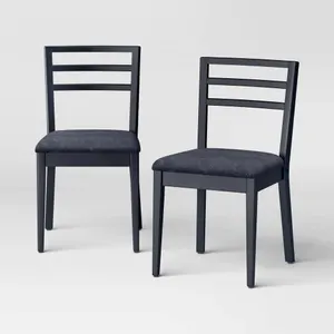 Room Essentials 2 Black Dining Chairs