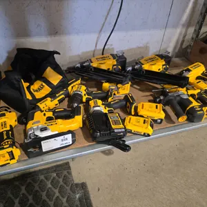 (9) Dewalt 20V Cordless Power Tools with Charger and (2) Batteries