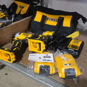 DeWalt DCD794 Cordless Drill Driver, DCF809 Cordless Impact Driver, 20V, (2) Batteries and Bag