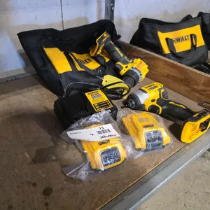 DeWalt DCF809 Cordless Impact Driver, DCD794 Cordless Drill Driver, Charger, (2) Batteries, Bag
