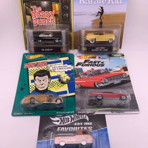 Hot Wheels Premium Lot Star Trek Fast & Furious Karate Kid Brady Bunch Real Riders