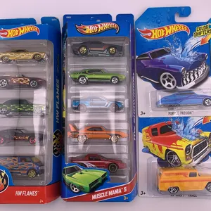Hot Wheels Bundle Flames Set + Muscle Mania 5-Pack + Color Shifters Cars