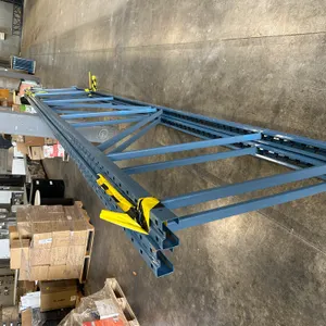 Lot of (2) 22' X 42" Unirack F50 Pallet Rack Frames *DAMAGED*