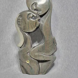 Shona Kissing Couple. 14.5 x 7 x 1.5. A4