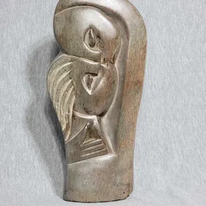 Kissing Couple. Shona Sculpture. 10.5 x 5.5 x 2. A3