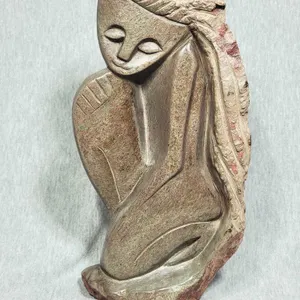 Shona Stone Carving if a Woman. 12 x 6 x 2. A2