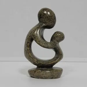 Shona Mother and Child Statue. Hand Carved in Zimbabwe. See photos. 4.5" x 2.5 x 1.5". D4