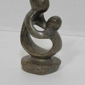 Shona Mother and Child Statue. Hand Carved in Zimbabwe. See photos. 4.5" x 2.5 x 1.5". D4