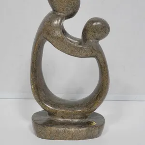 Shona Mother and Child Statue. Hand Carved in Zimbabwe. See photos. 8" x 4 x 3". D4