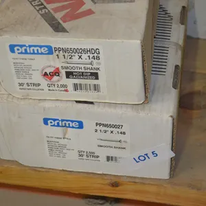 1 Box of Smooth Shank 1 1/2" x .148 (open),  1 Box of Smooth Shank 2 1/2" x .148 (sealed)