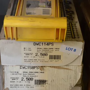 2 Boxes of Drywall Screws #6 x 1 1/4", #6 x 1 5/8", Pair of Panel Carriers