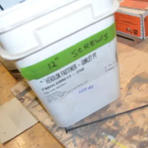 Full Pail of 12" Screws