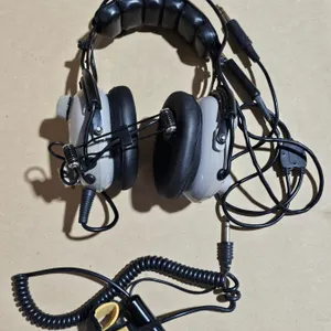 Vintage SoftComm Silver Edition Aviation Headset