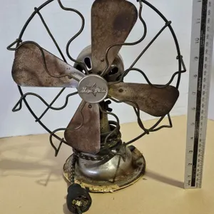 Vintage Star-Rite 4-Blade Desk Fan 11" Restoration Project/Décor (Untested – Cord Damage)
